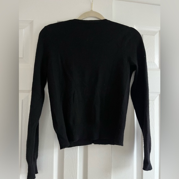 Cute Christopher Fisher 100% cashmere black cardigan. Great condition. - Picture 3 of 4